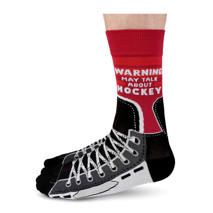 Chaussettes de hockey en coton « Slap Shot » par Uptown Sox - Grande