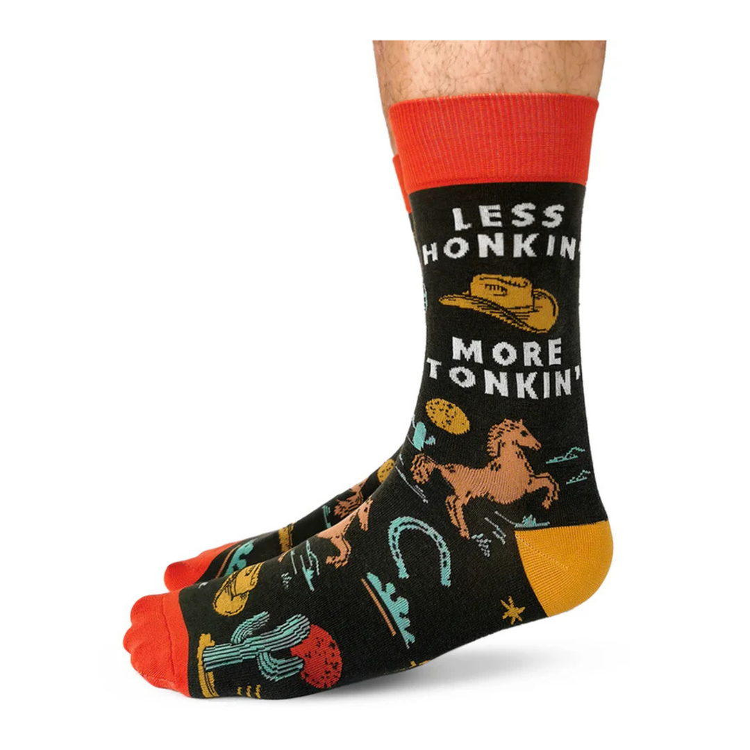 Chaussettes en coton « Honky Tonk » par Uptown Sox - Taille L 
