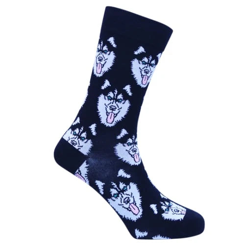 "Husky" Natural Bamboo Crew Socks by Sexy Socks