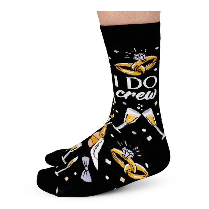 Chaussettes en coton « I Do Crew » par Uptown Sox