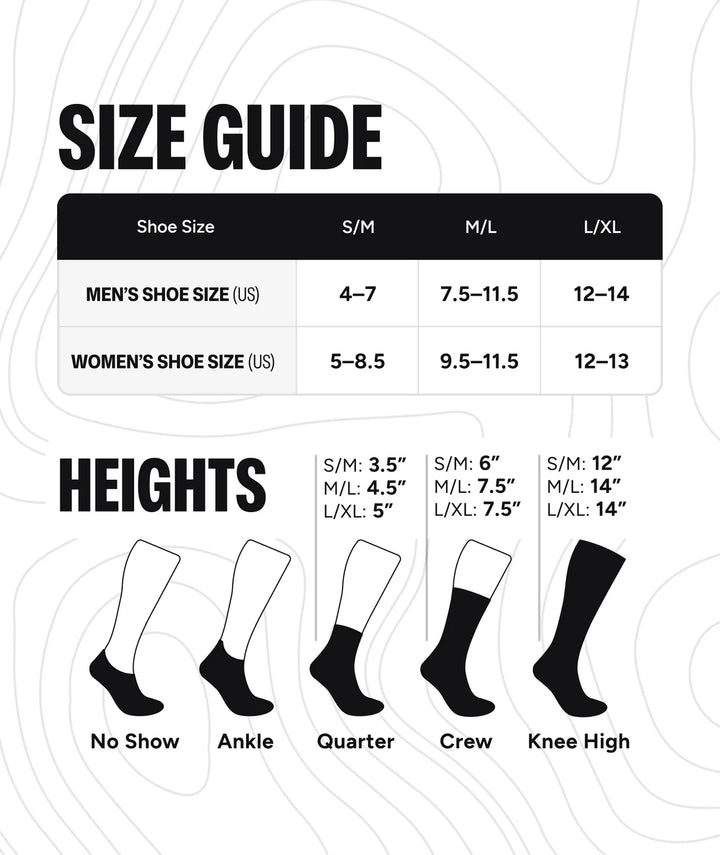 "Grizzly Bear" Performance Crew Running Socks by Outway