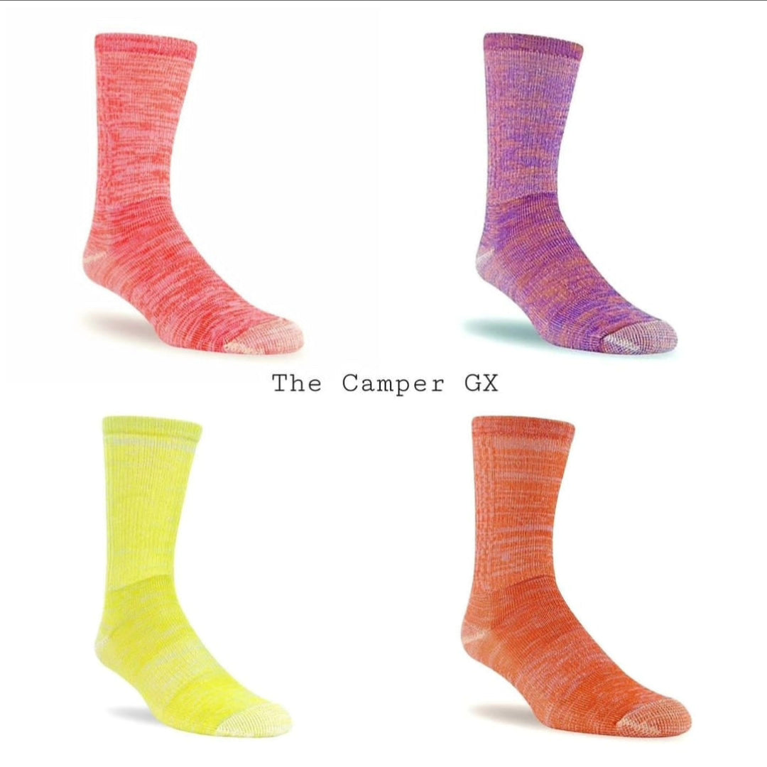 Chaussettes de camping « Camper GX » Space Dye 74 % laine mérinos de JB Field