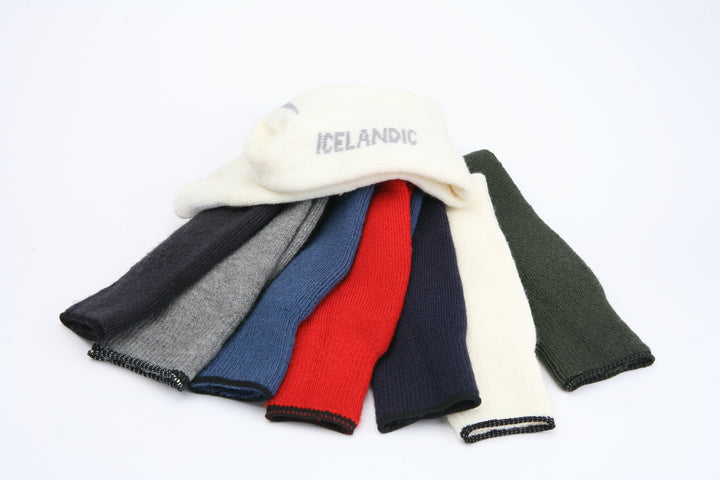 White, red, blue, or grey thermal socks
