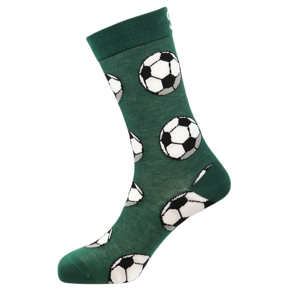 "Soccerballs" Bamboo Crew Socks By Sexy Socks