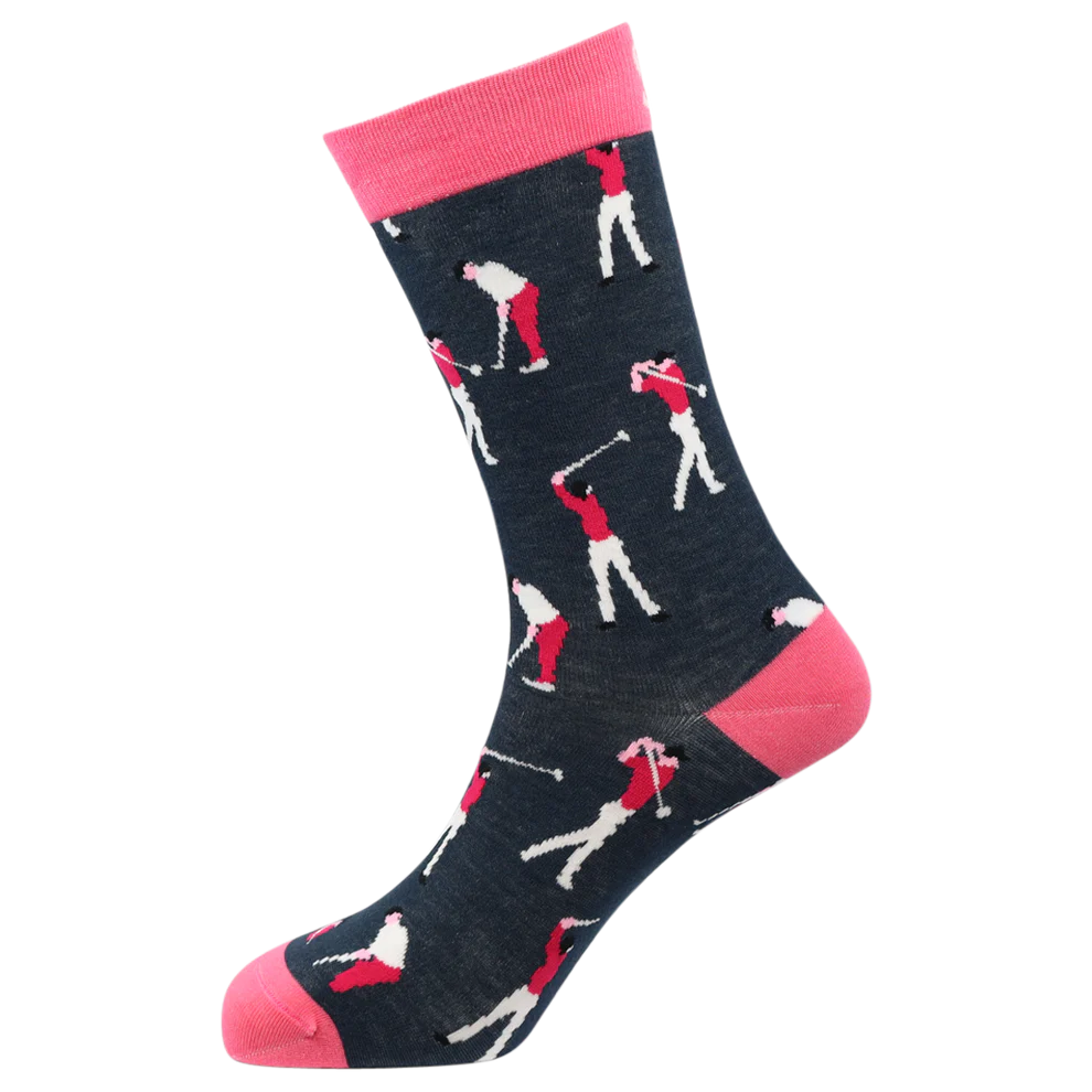 "Golfers" Bamboo Crew Socks By Sexy Socks