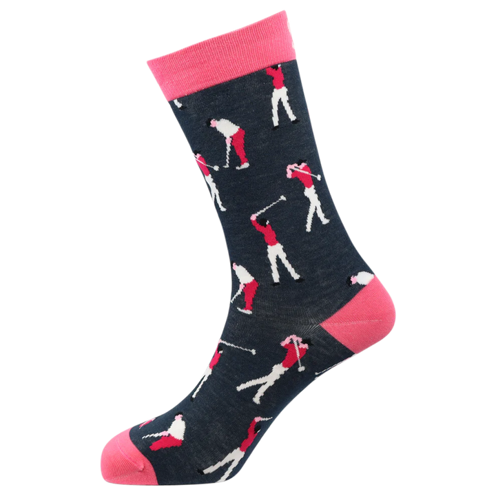 "Golfers" Bamboo Crew Socks By Sexy Socks