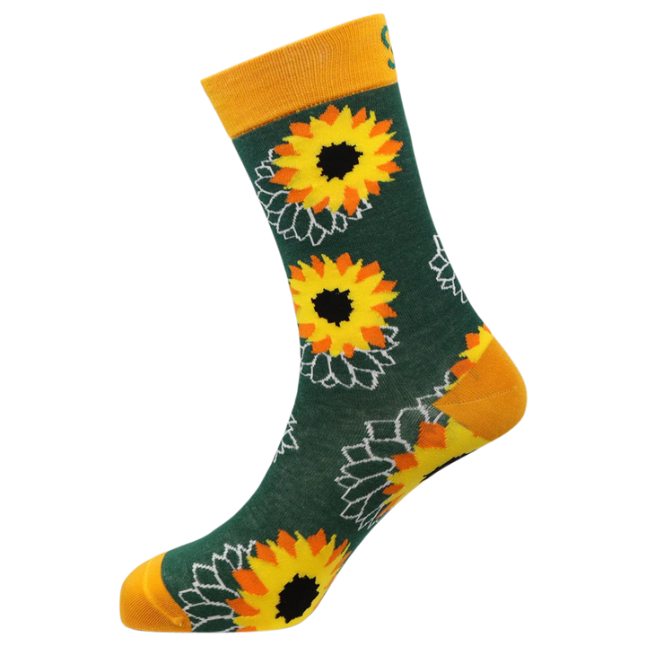 "Okay Bloomer" Bamboo Crew Socks By Sexy Socks