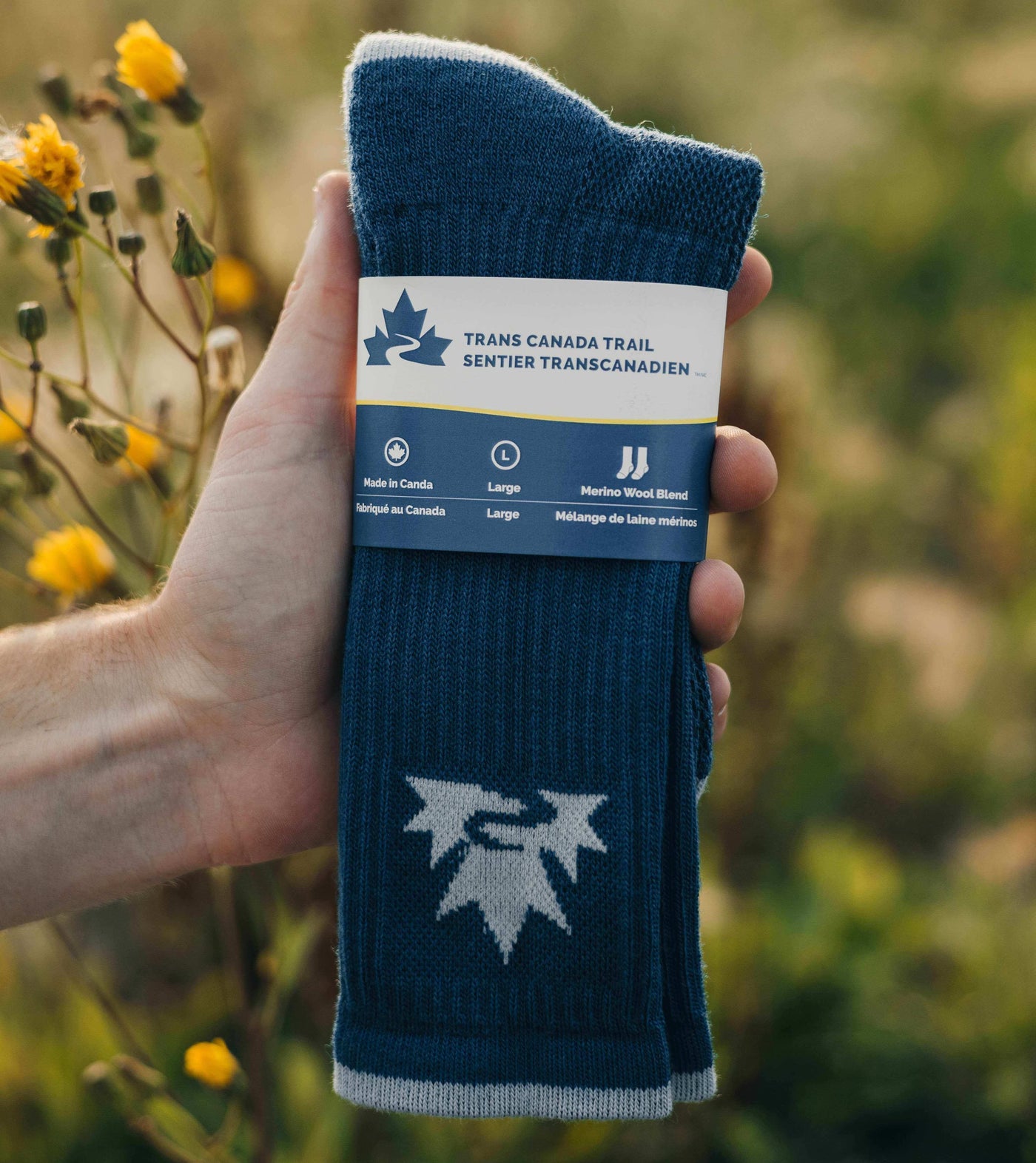 Trans Canada Trail Merino Wool Mesh Hiking Socks - Made in Canada