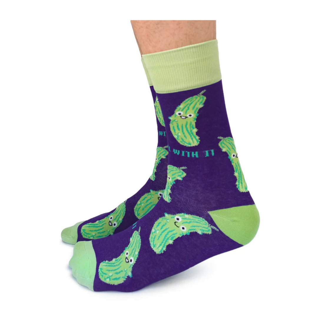 Chaussettes en coton « In a Pickle » par Uptown Sox