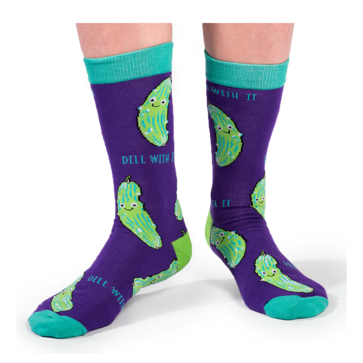 Chaussettes en coton « In a Pickle » par Uptown Sox