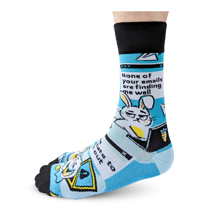 Chaussettes en coton « Anxiety » des Uptown Sox - Taille M