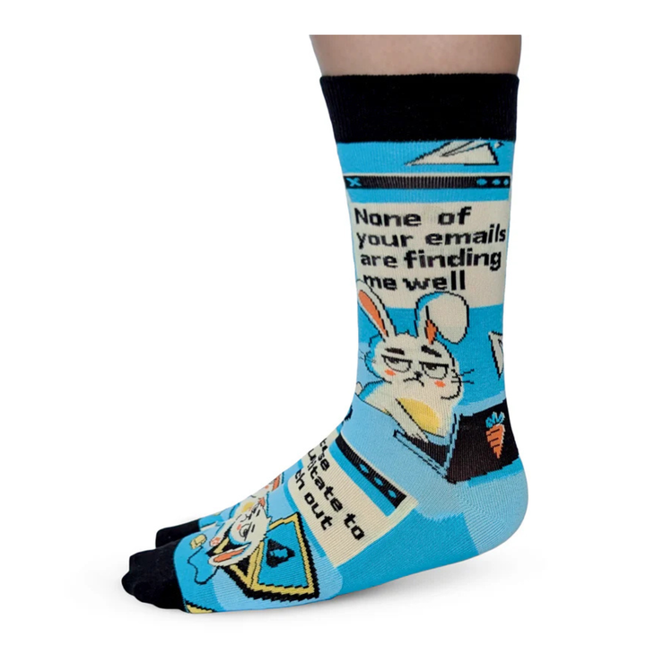 Chaussettes en coton « Anxiety » des Uptown Sox - Taille M