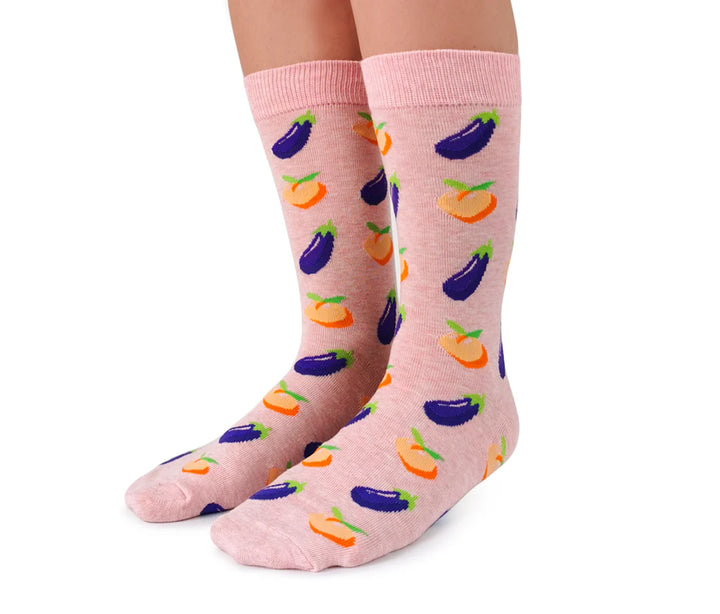 Chaussettes en coton « Just Peachy » par Uptown Sox 
