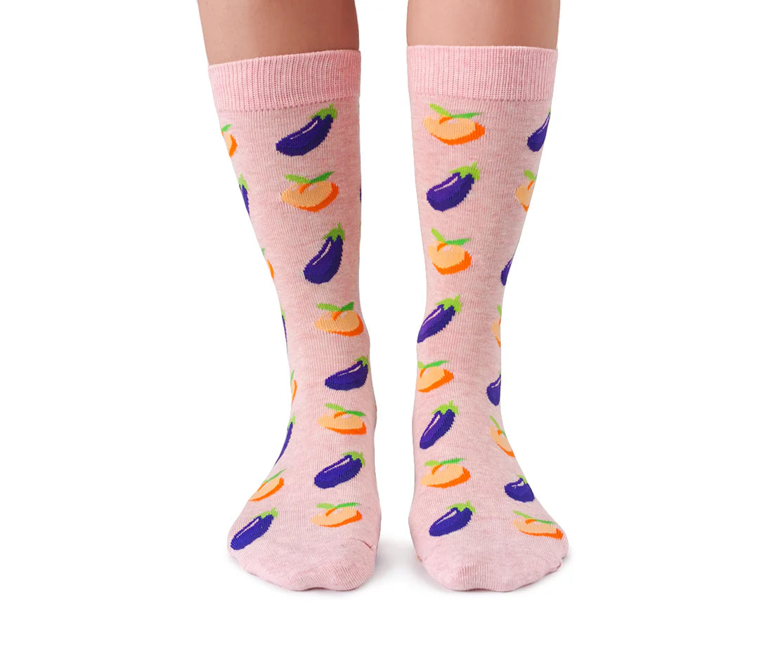 Chaussettes en coton « Just Peachy » par Uptown Sox 