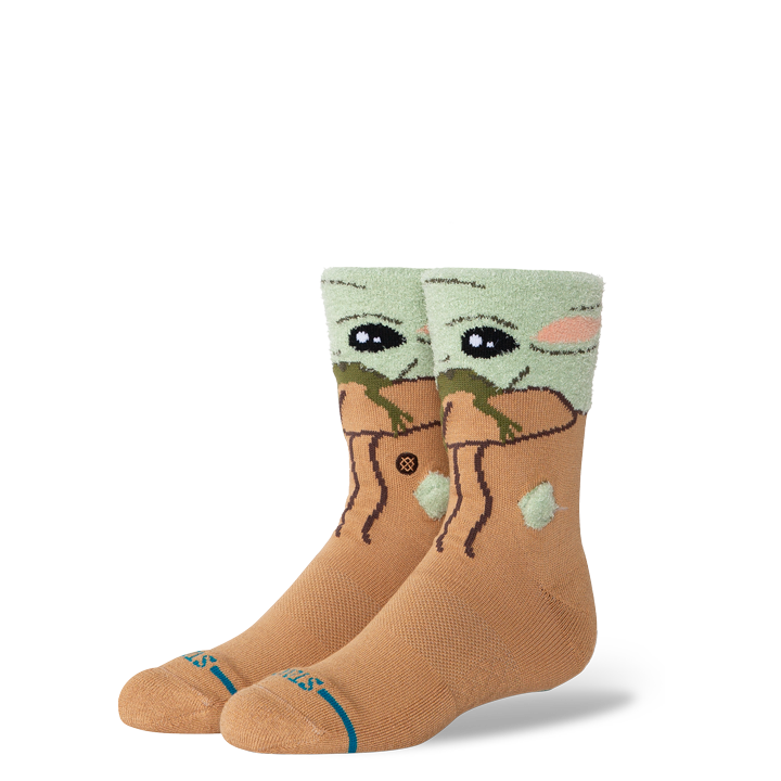 Stance x Star Wars "Grogu Hungry" Kids Textured Blend Crew Socks