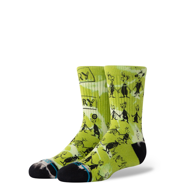 Stance x The Grinch "Down In Whoville" Kids Crew Socks