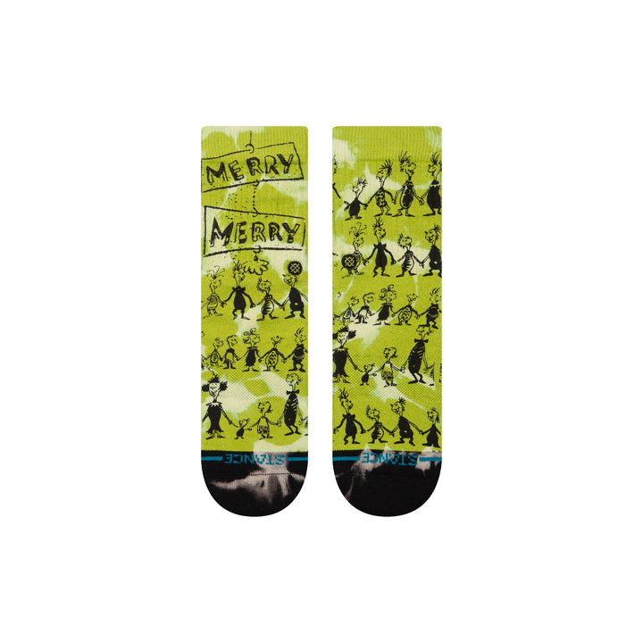 Stance x The Grinch "Down In Whoville" Kids Crew Socks