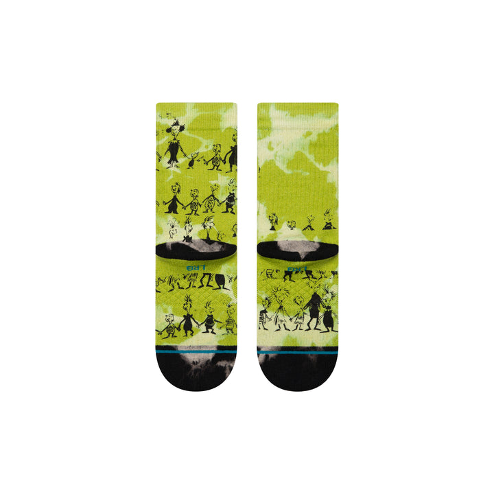 Stance x The Grinch "Down In Whoville" Kids Crew Socks