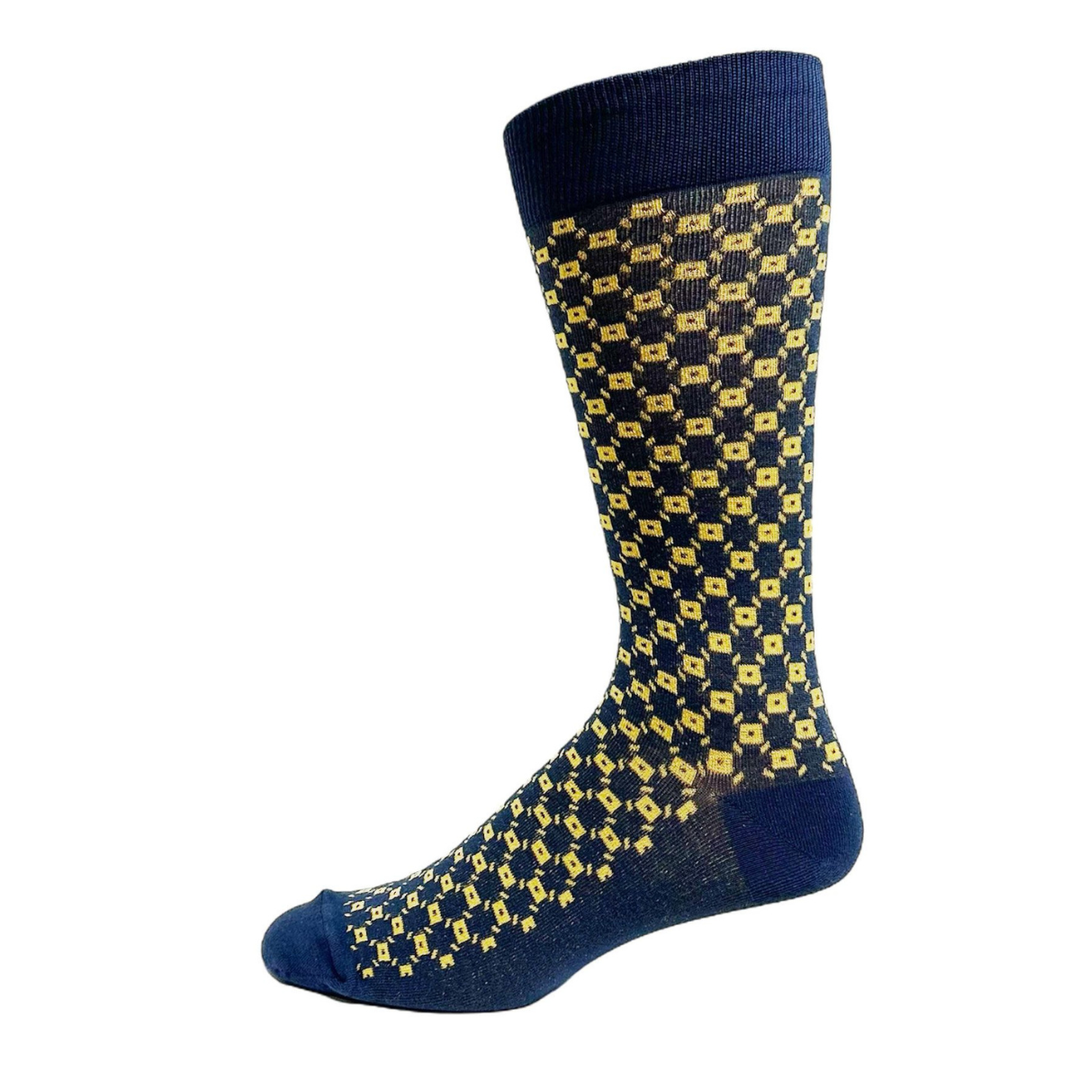 Chaussettes en coton « Chevron » par Key - Large 
