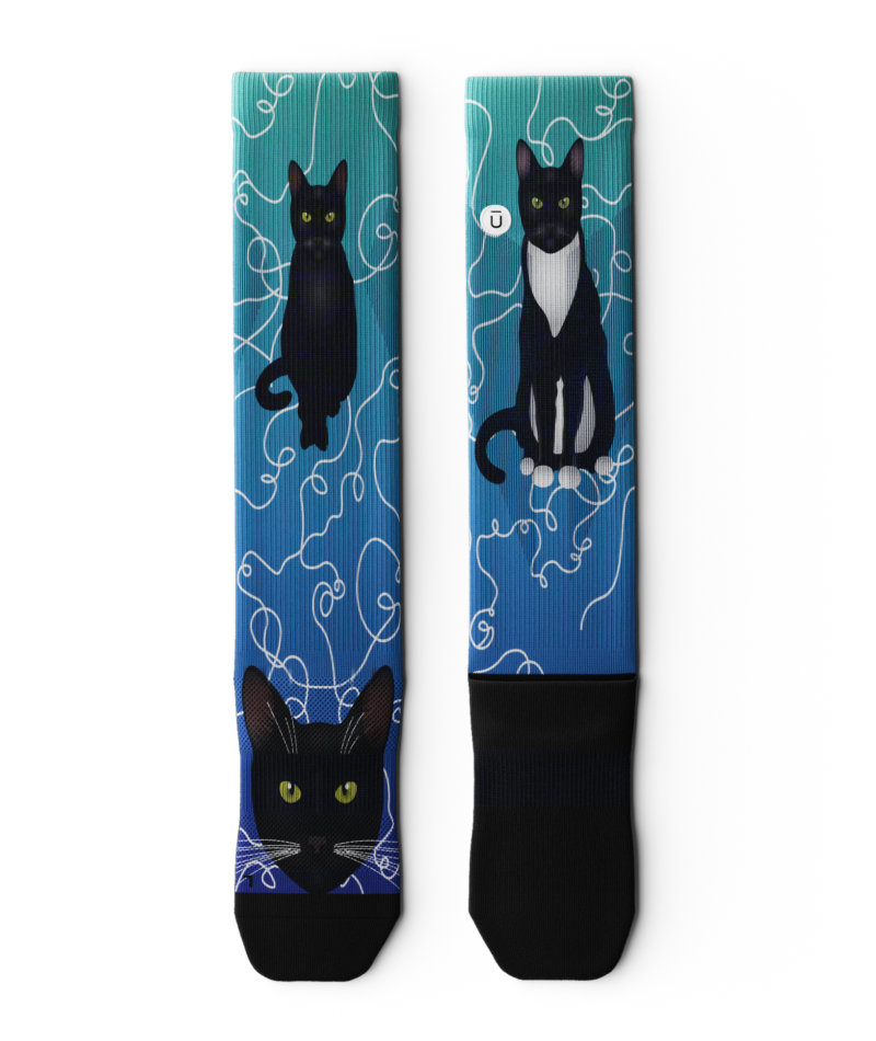 "Kitten Around" Knee High Compression Socks by Outway
