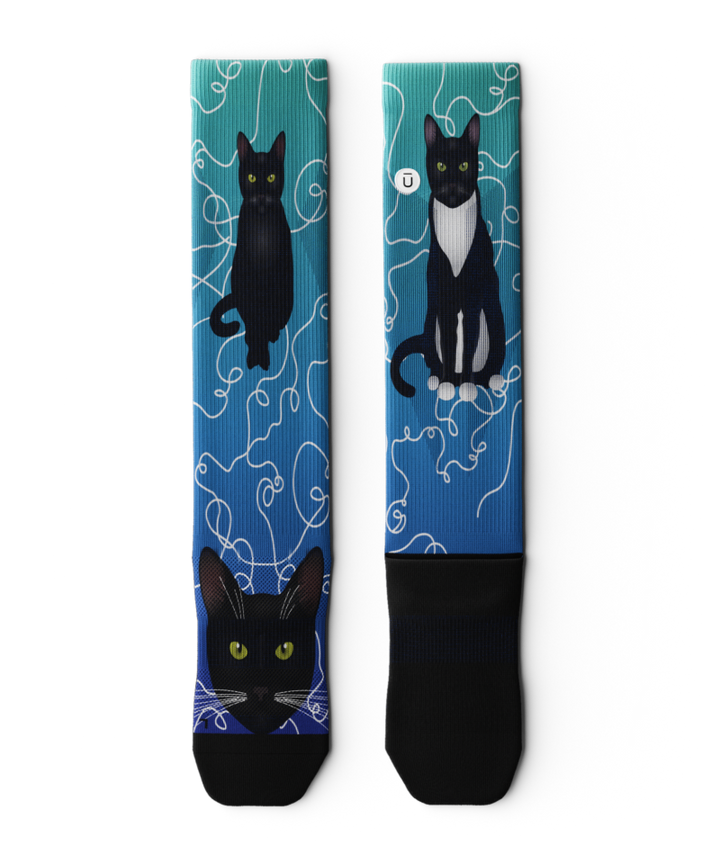 "Kitten Around" Knee High Compression Socks by Outway