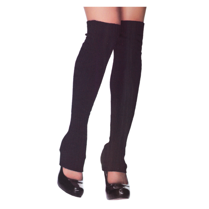 Jambières extra longues en tricot côtelé acrylique de Leg Avenue