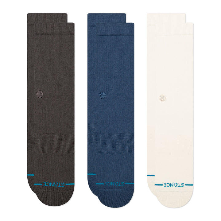 Lot de 3 paires de chaussettes en coton peigné Stance « Icon » 