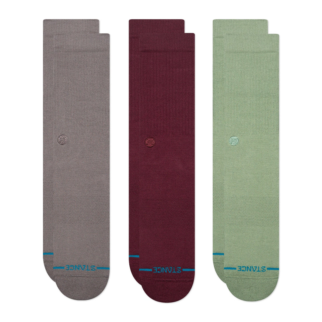 "Icon Crew Socks 3 Pack"Cotton Crew Socks by Stance