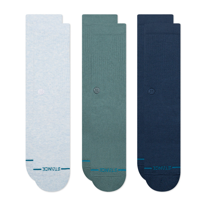 "Icon 3 Pack" Combed Cotton Socks by Stance