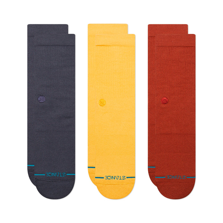 Lot de 3 paires de chaussettes en coton peigné Stance « Icon »