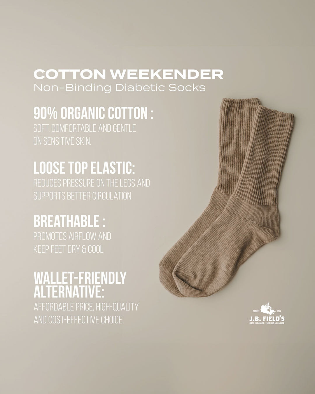 non-binding cotton socks