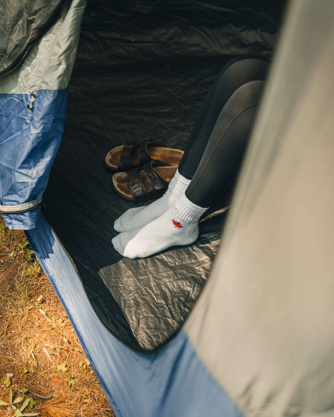Chaussettes de sport en bambou « Feuille d'érable canadienne » de JB Field 