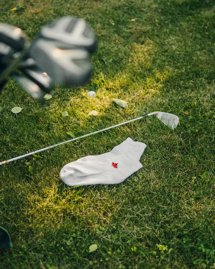 Chaussettes de sport en bambou « Feuille d'érable canadienne » de JB Field 