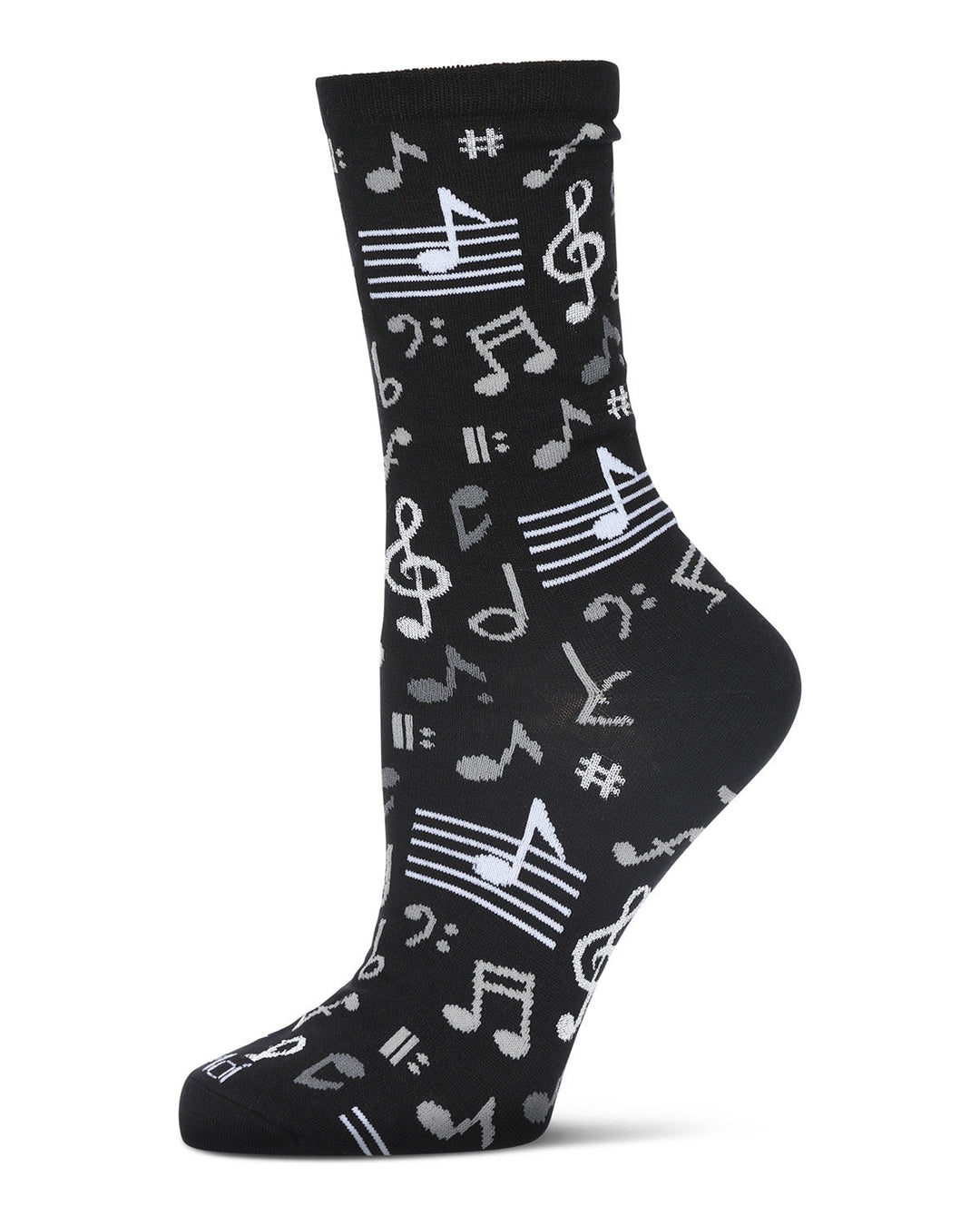 "Musical Notes" Crew Bamboo Socks by Me Moí