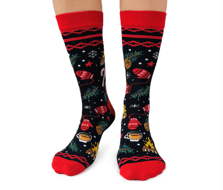 Chaussettes en coton « MERRY AND BRIGHT » par Uptown Sox