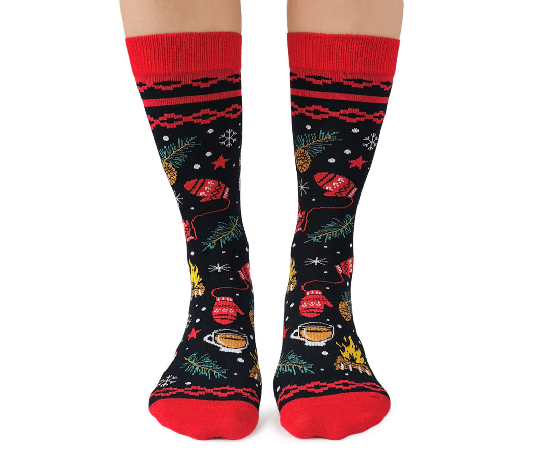 Chaussettes en coton « MERRY AND BRIGHT » par Uptown Sox