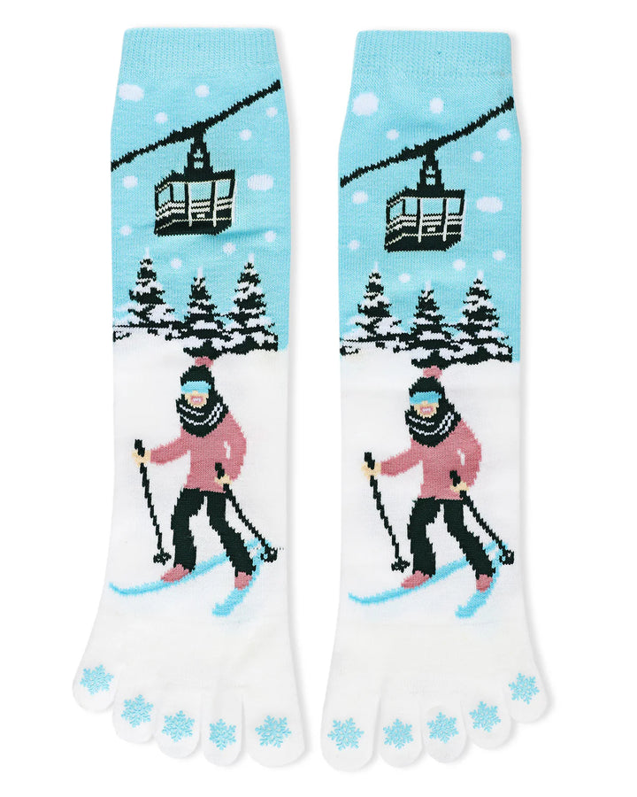 "Skiing Toe Sock" Non Skid Socks by Me Moí - One Size