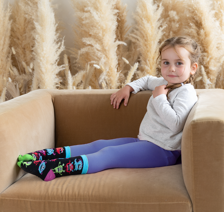 "Monster Mash" Kids Cotton Crew Socks by Uptown Sox