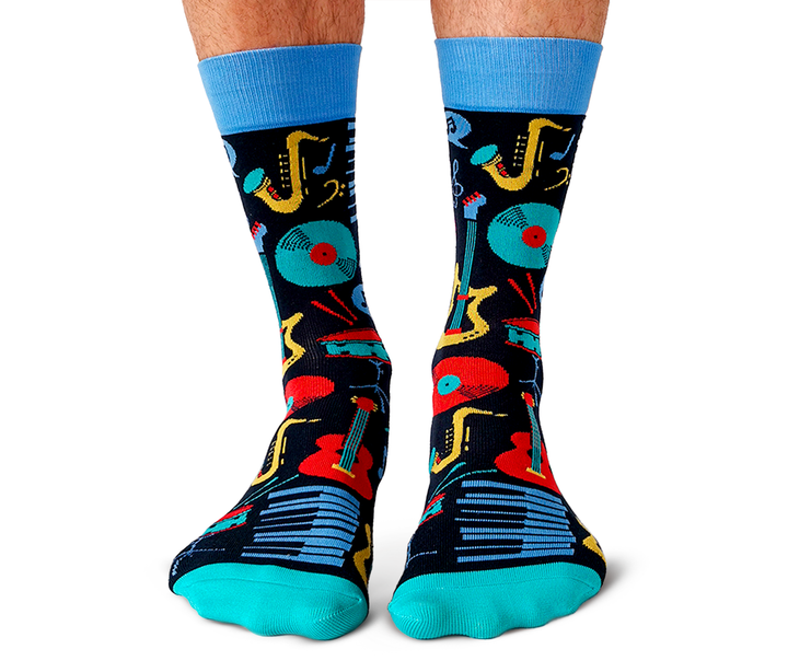 Chaussettes en coton « Racoon Bandit » par Uptown Sox - Taille L 