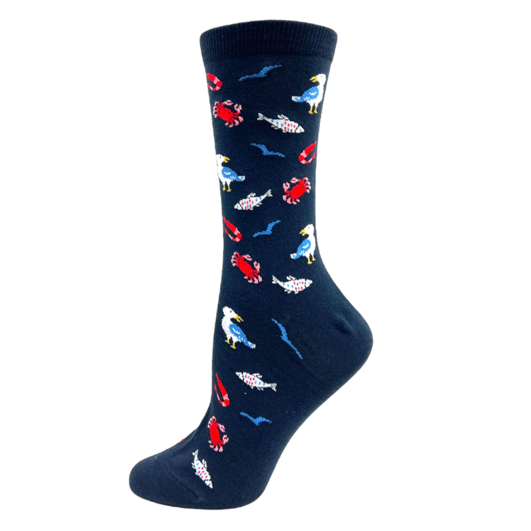 Chaussettes en coton « Chevron » par Key - Large 
