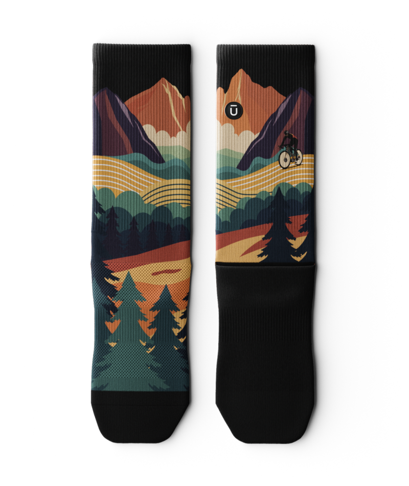 "Meandering" Knee High Compression Socks by Outway