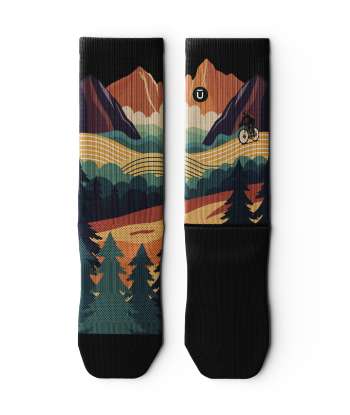 "Meandering" Knee High Compression Socks by Outway