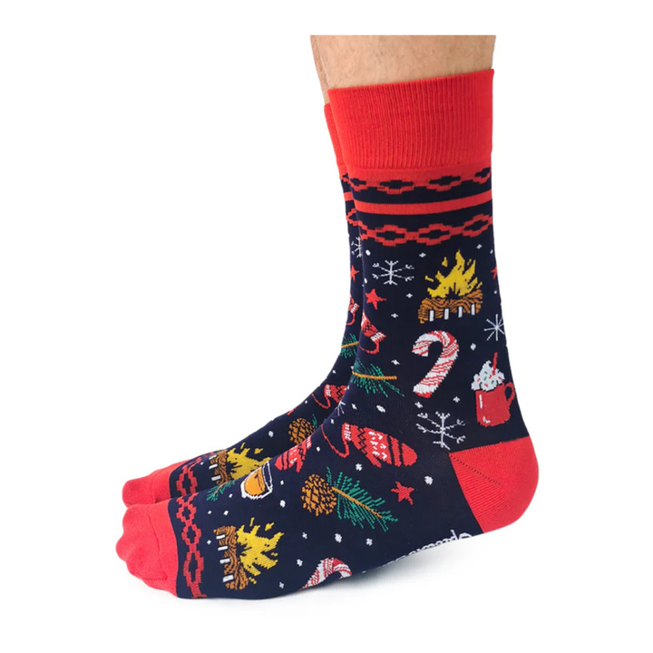 Chaussettes en coton « MERRY AND BRIGHT » par Uptown Sox