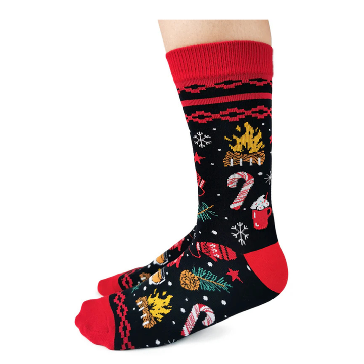 Chaussettes en coton « MERRY AND BRIGHT » par Uptown Sox