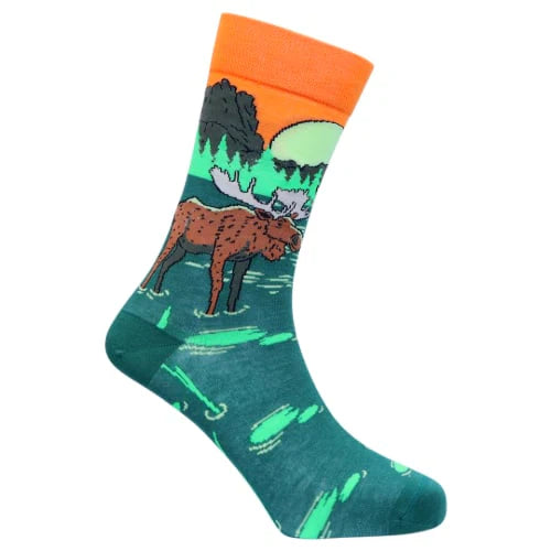 "Moose Natural" Bamboo Knit Socks