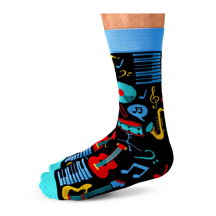Chaussettes en coton « Racoon Bandit » par Uptown Sox - Taille L 