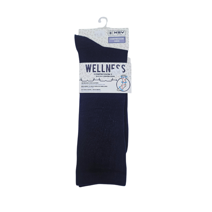 Chaussettes diabétiques en bambou « Diamond Block » de Wellness - Grande