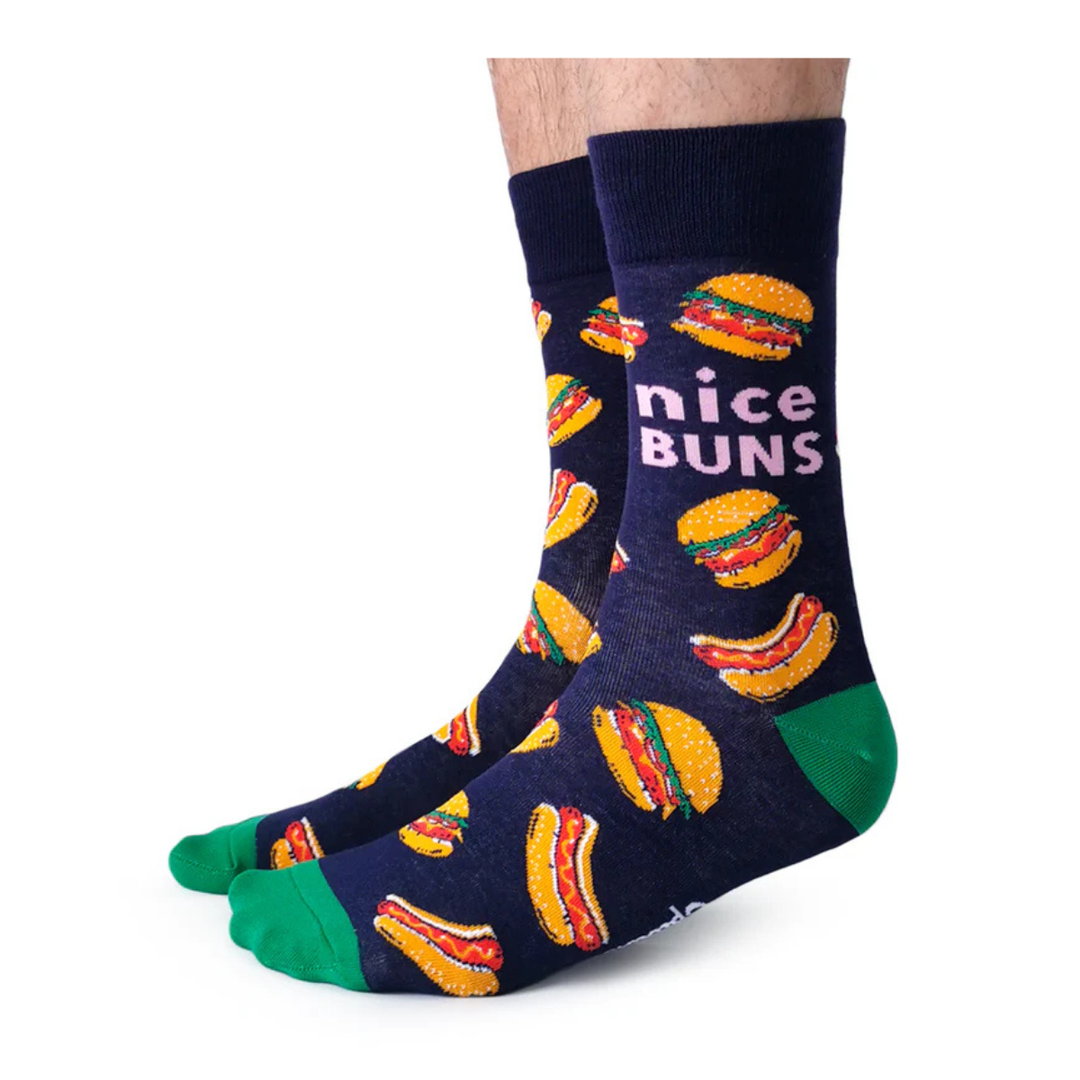 Chaussettes en coton « Nice Buns » par Uptown Sox - Taille L