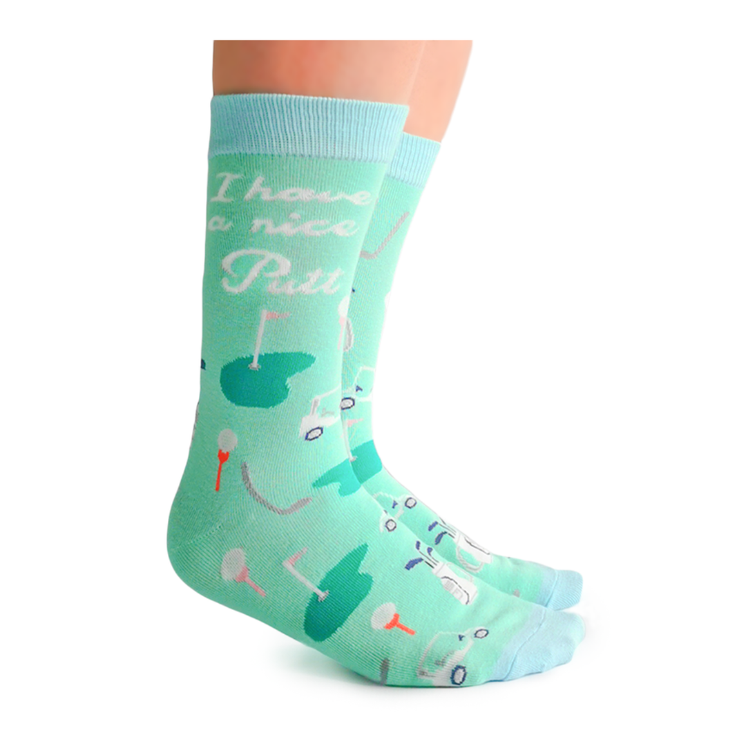 Chaussettes en coton « Nice Putt » par Uptown Sox 