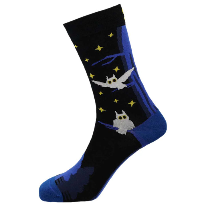 "Night Owl" Bamboo Crew Socks by Sexy Socks